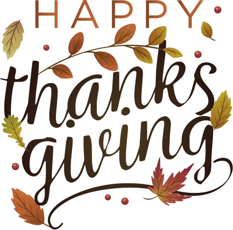 Happy Thanksgiving holiday sticker - TenStickers