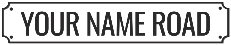 Customisable UK street sign wall sticker - TenStickers