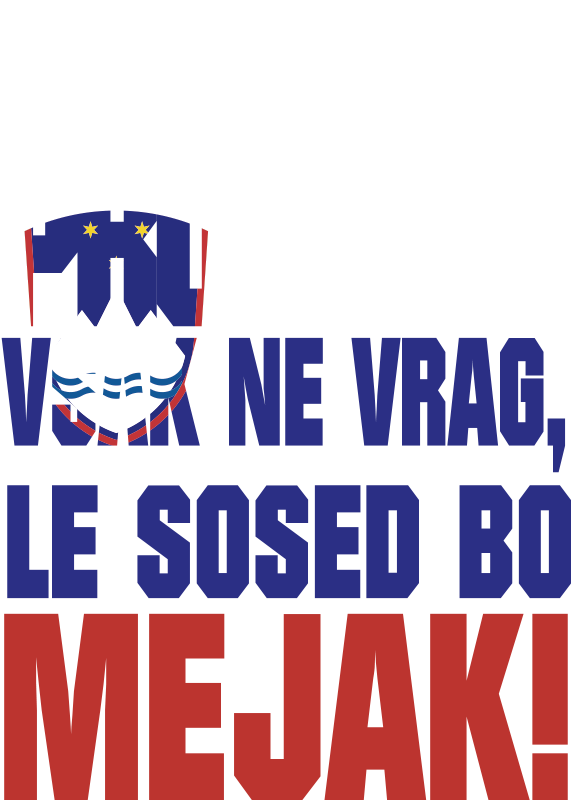 Nalepka zastave s slovensko državno himno - TenStickers