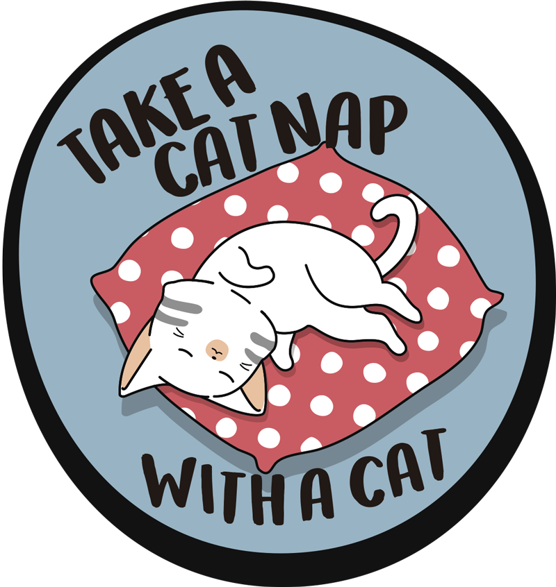 Take a cat nap with a cat laptop skin TenStickers