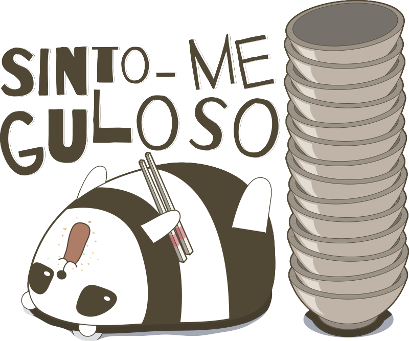 Vinil com animais selvagens Panda a Comer - TenStickers