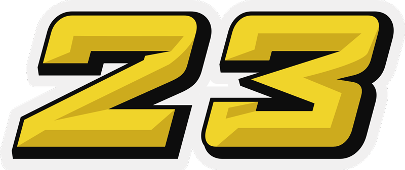 Dinky calcomanías de la serie 23 número de automóviles de carrera 4 5 6 7 8 9 
