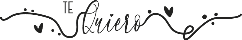 Vinilo san valentín te quiero con filigranas - TenVinilo