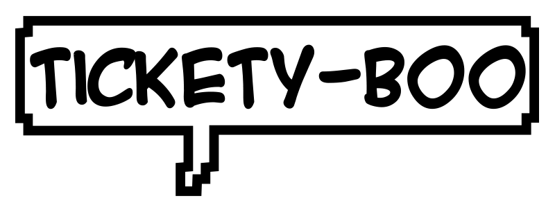 tickety boo text wall sticker - TenStickers