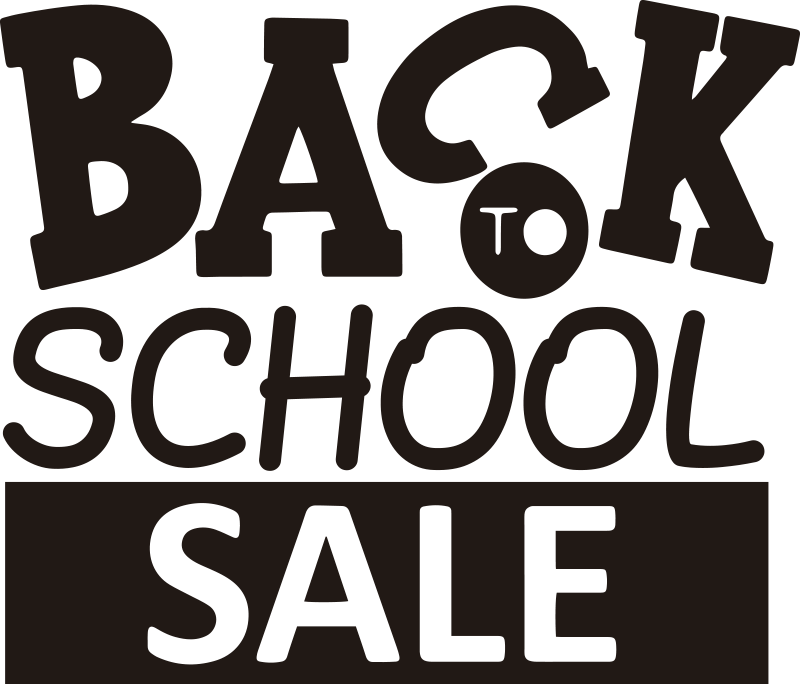 Cool back to school sale sticker - TenStickers