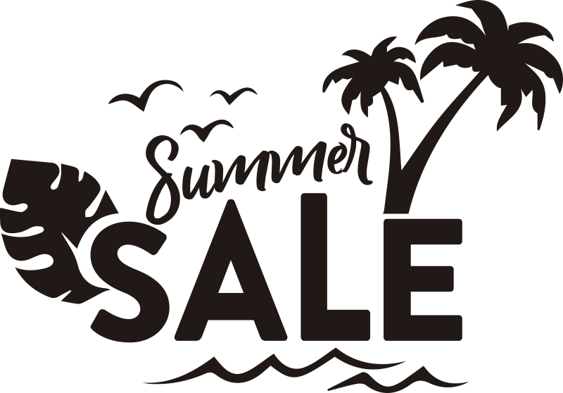 Summer sun sale sticker - TenStickers