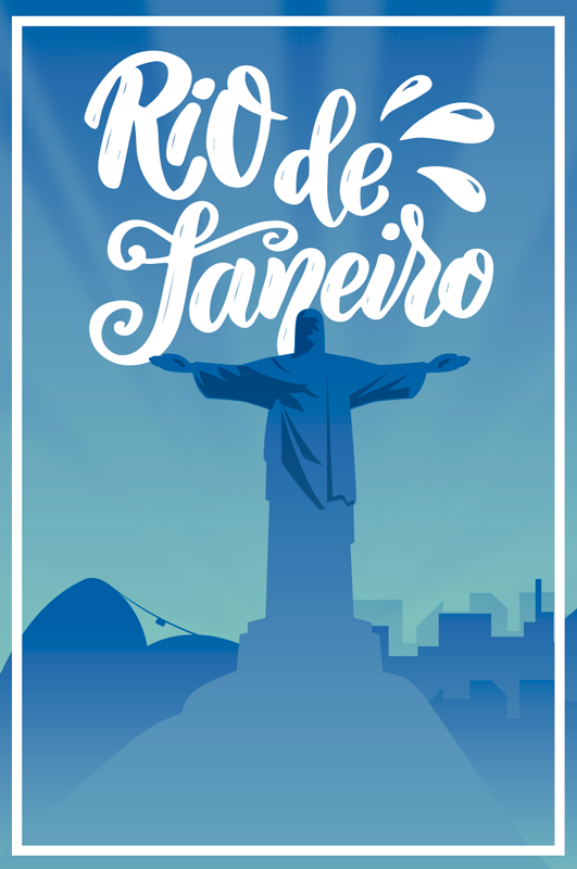 Autocolantes decorativos de cidades Rio de Janeiro - TenStickers