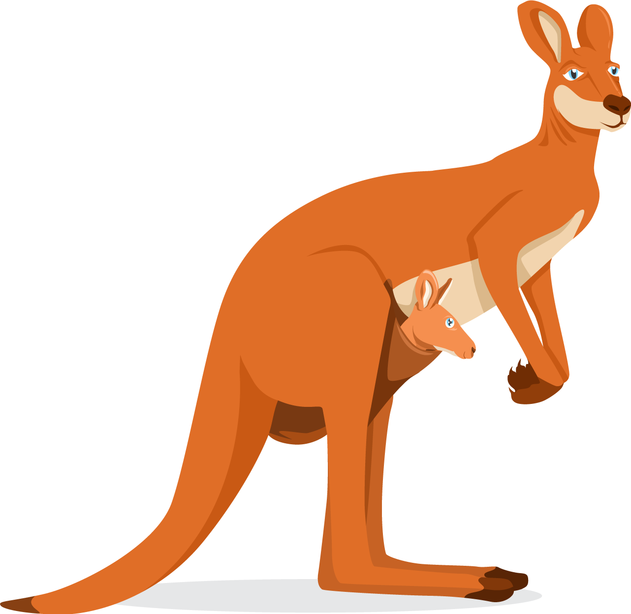 Kangoo wild animal wall decal - TenStickers