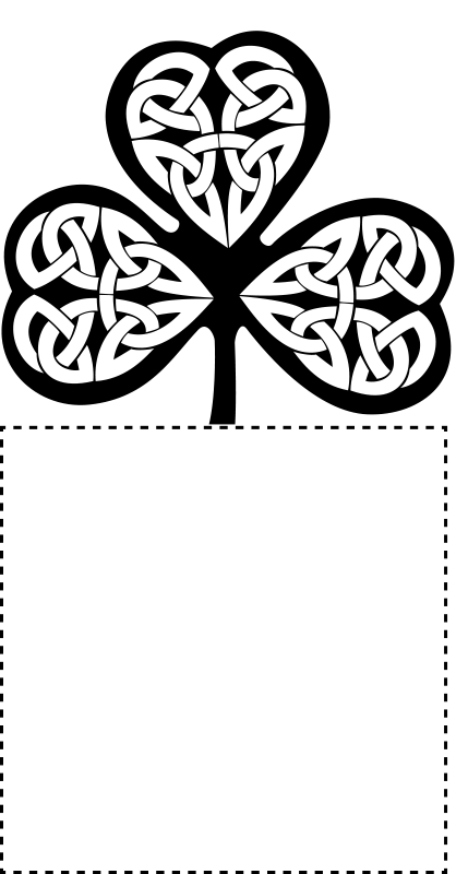 Celtic shamrock light switch sticker - TenStickers