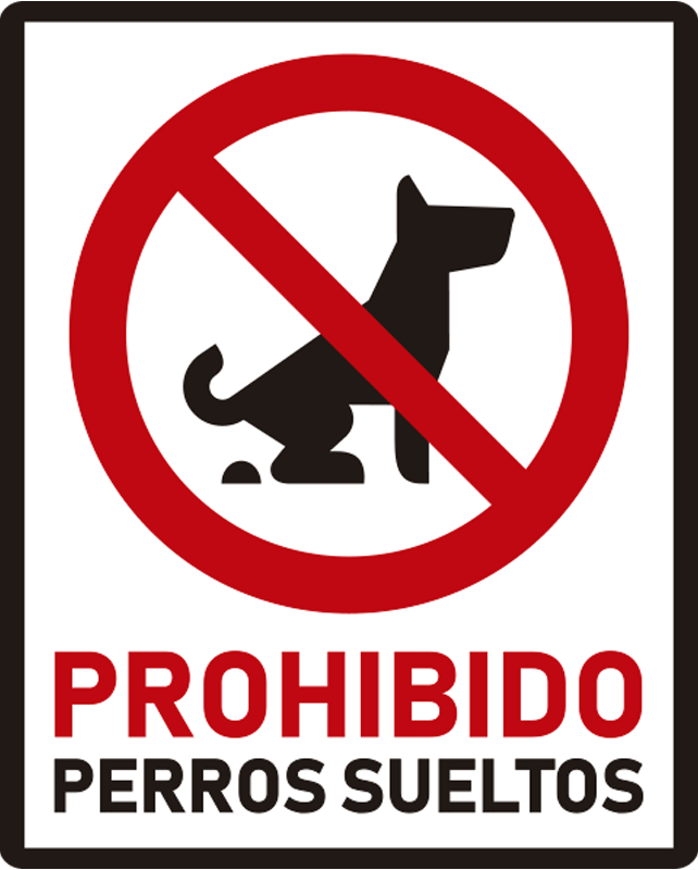 PROHIBIDO PERROS PROHIBITED DOGS VINILO PEGATINA VINYL STICKER DECAL ADESIVI