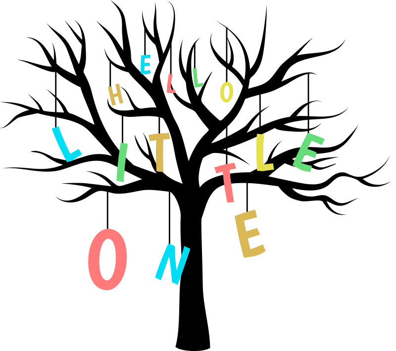 Hello little one nursery wall sticker - TenStickers