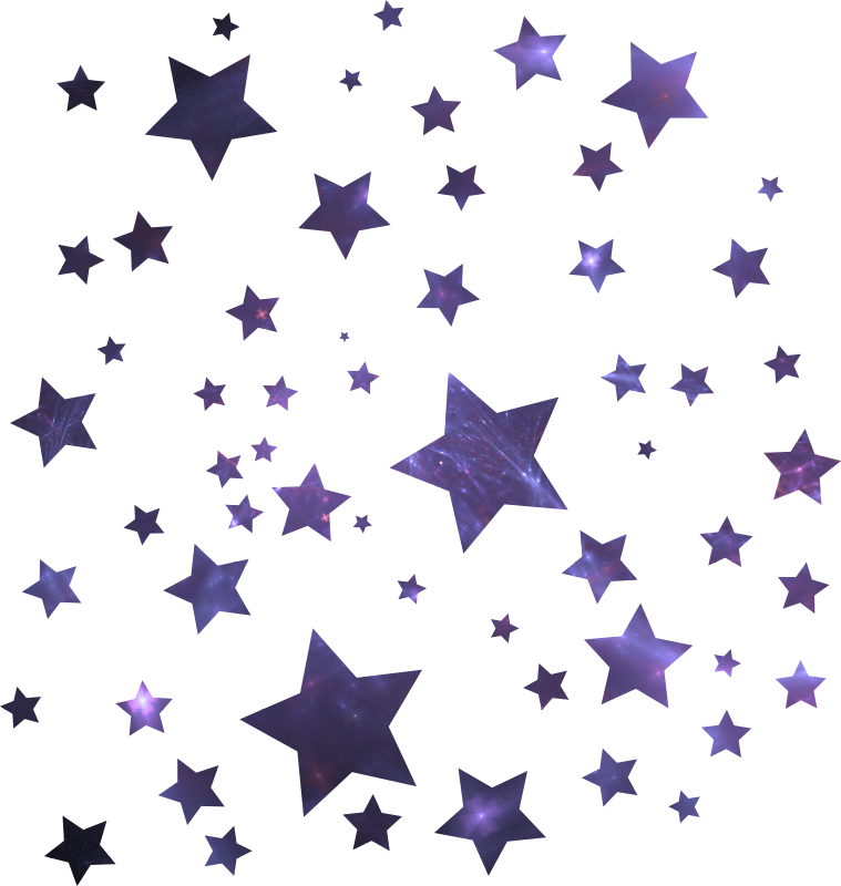 Pack of 56 Universe Stars space sticker - TenStickers