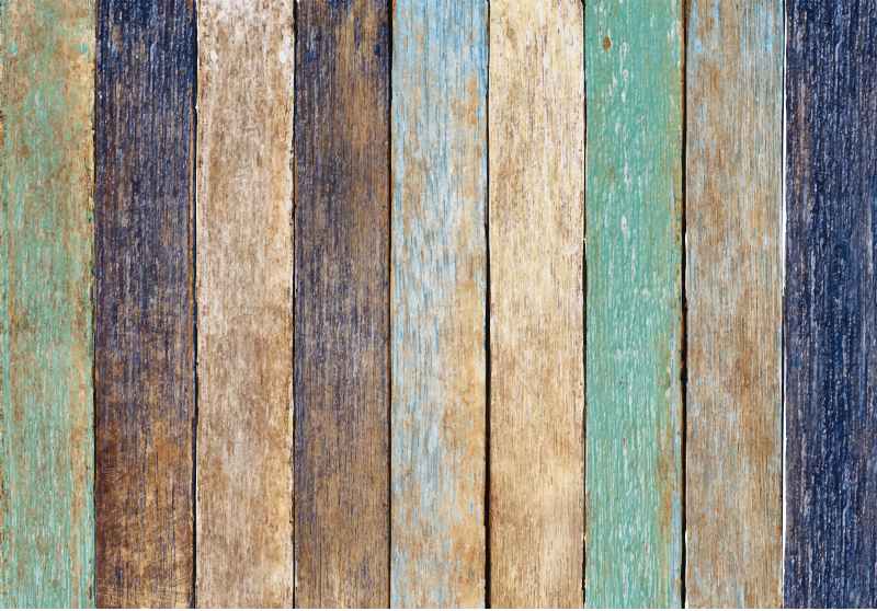 vinilo para muebles de madera de verano colorido - TenVinilo