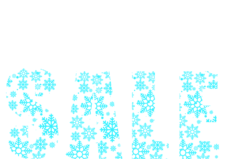 January snowflakes sales window sticker - TenStickers