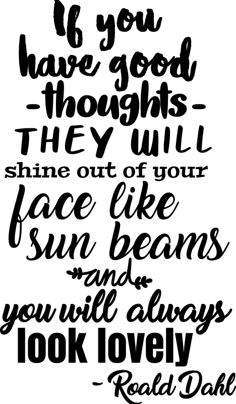 Roald Dahls Quote quote sticker - TenStickers