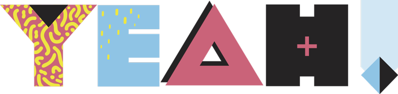 孟菲斯风格句子是的文字墙贴 - TenStickers