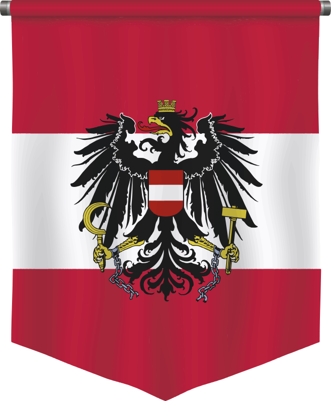 Schlüsselanhänger Österreich Fahne 1 