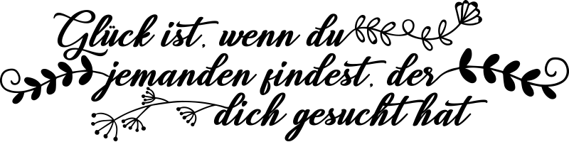 Glück ist... wandaufkleber - TenStickers