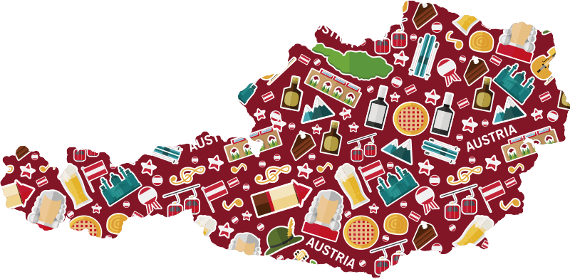 Typisch für österreich wandaufkleber - TenStickers