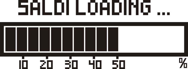 Vetrofania negozio barra caricamento dei saldi - TenStickers