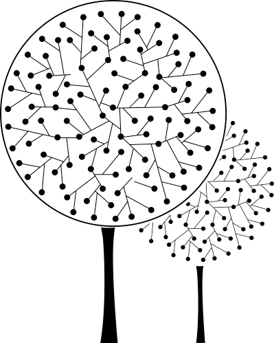 Vinilo decorativo arbol atómico - TenVinilo