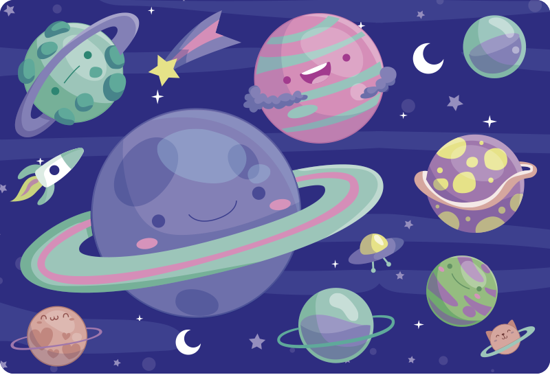 Autocolant astral colorat pentru laptop - TenStickers