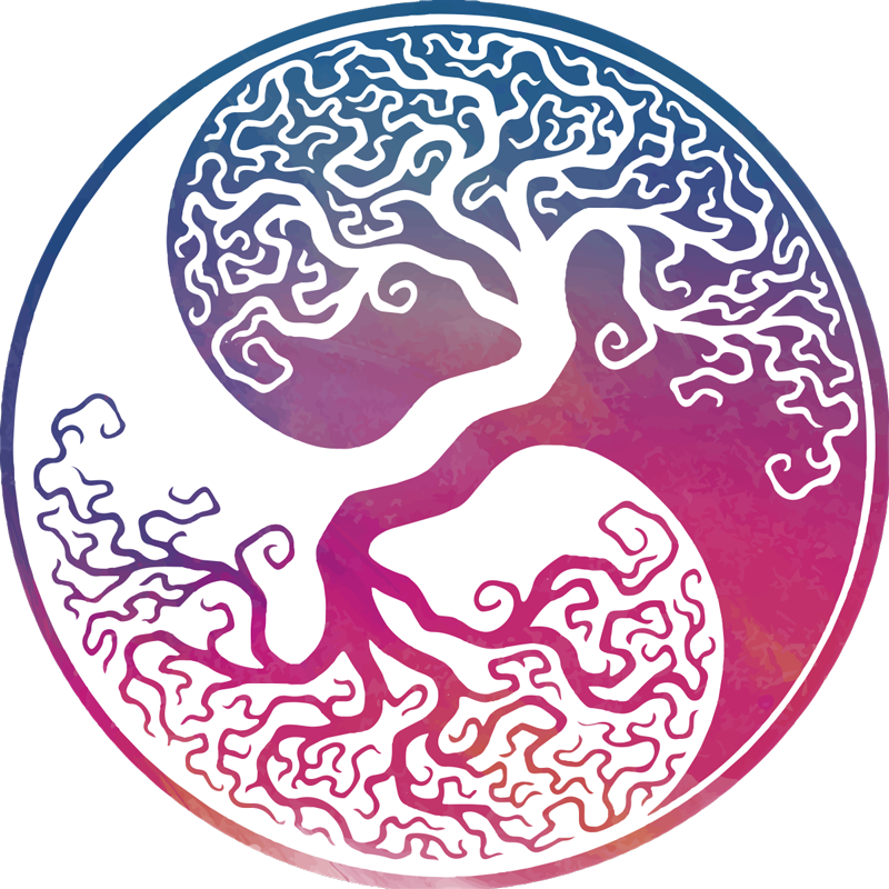 Yin Yang Tree Sticker