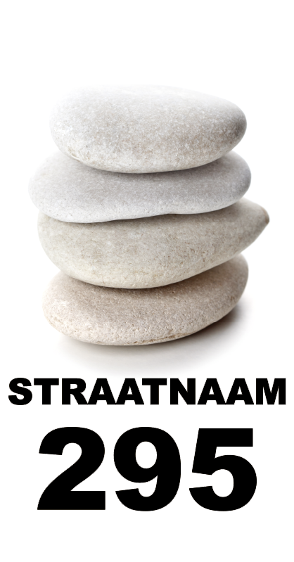 Kliko sticker familienaam met huisnummer - TenStickers