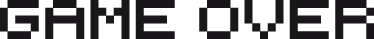 Sticker scritta Game Over - TenStickers