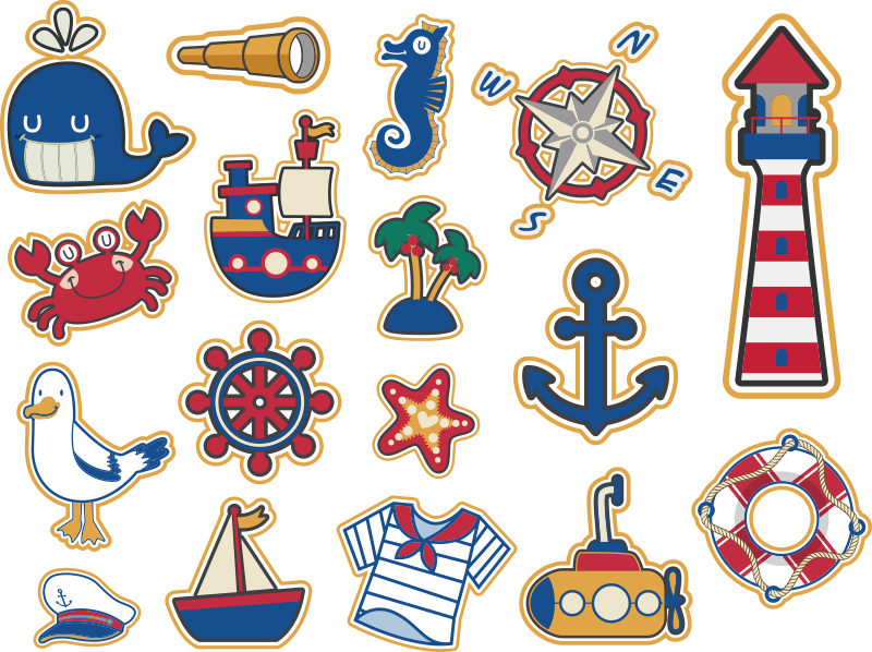 Nálepka námořníků pro námořníky - TenStickers