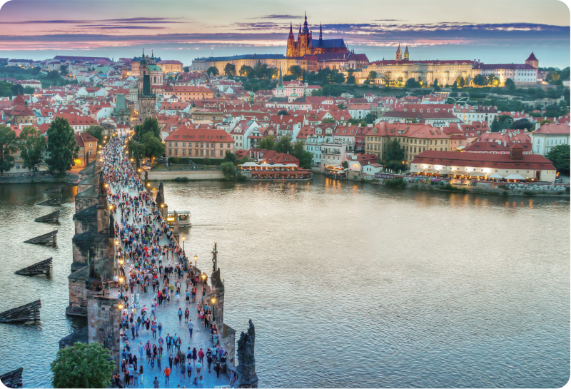 Prague notebook vinyl nálepka - TenStickers