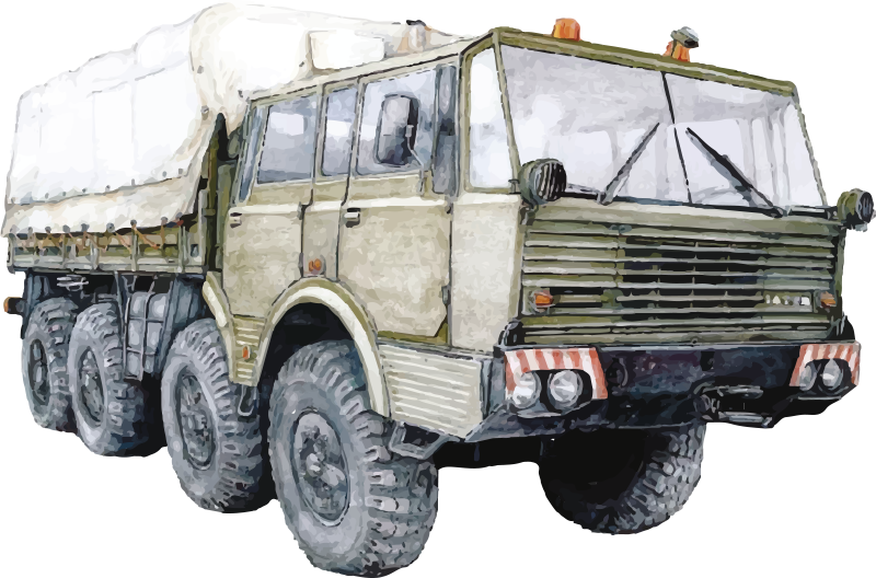 Samolepka ilustrace tatra 813 - TenStickers