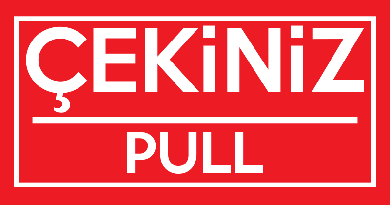 Kapı tabela vinil sticker çekin - TenStickers