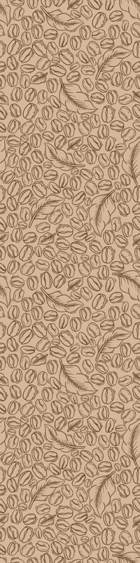 Okleina na lodówkę ziarna kawy - TenStickers