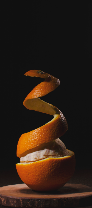 Olupljena oranžna vrata vinilne nalepke - TenStickers