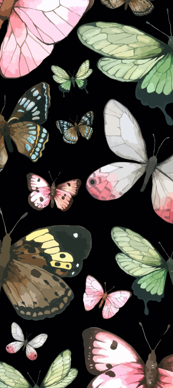 Realistiske sommerfugle dør deal - TenStickers