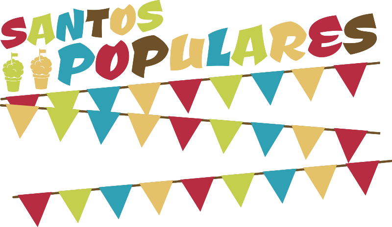Autocolante para montras Santos Populares - TenStickers