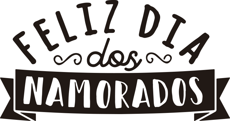 Vinil festividade Banner do dia dos namorados - TenStickers