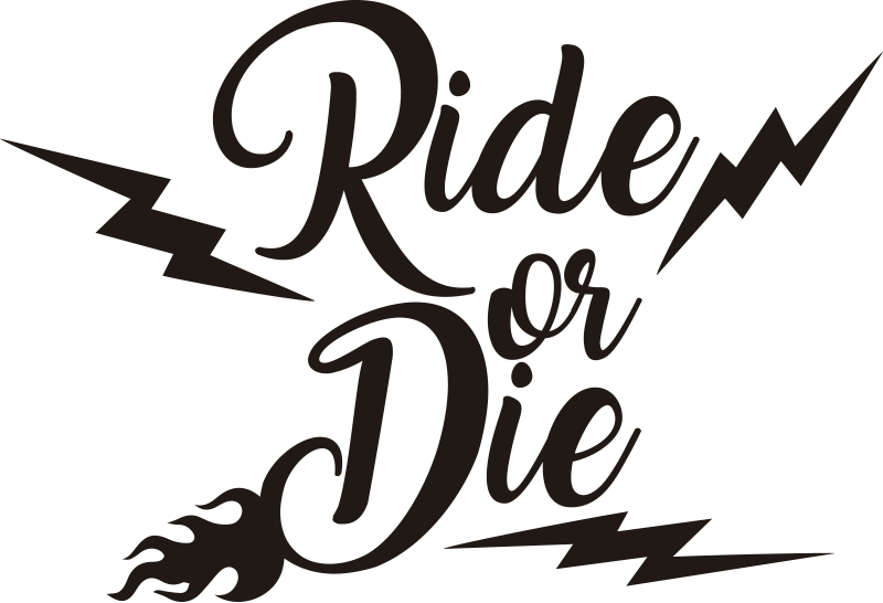 Ride Or Die Motorcycle Decal Tenstickers