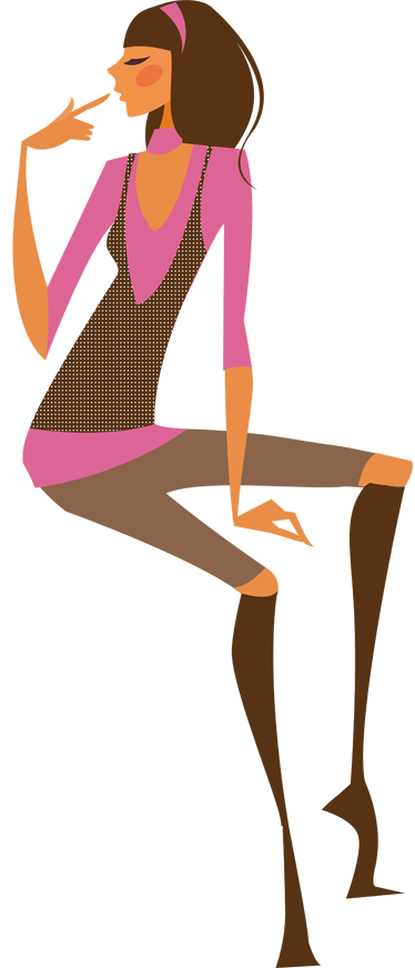 Tenstickers Meisje Zittend Met Laarzen Sticker tenstickers kopen in de aanbieding