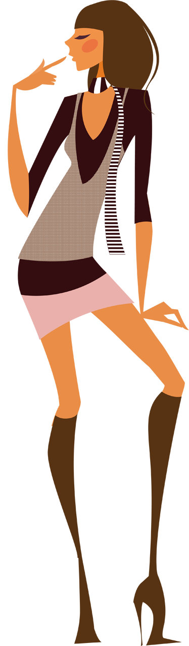 时尚小鸡装饰贴花 - TenStickers