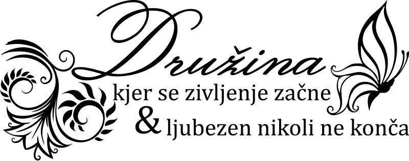 Nalepka stene družinskega doma - TenStickers