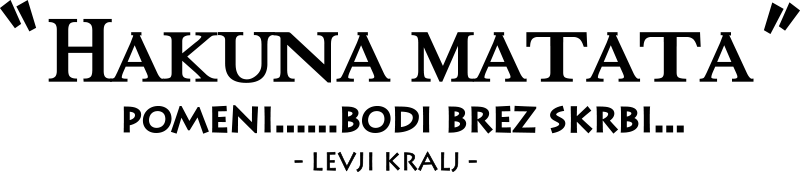 Hakuna matata otroška spalnica za steno nalepka - TenStickers