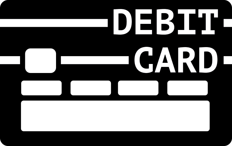 Debit Card Black Background Card Sticker Tenstickers