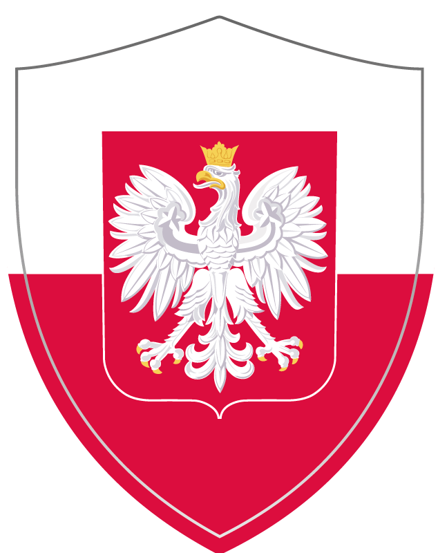 Naklejka na samochód Polskie godło - TenStickers