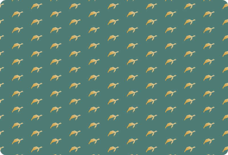 Sticker PC Tortue géométrique - TenStickers