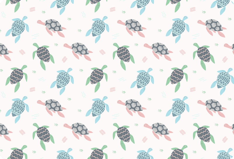 Vinilo para portátiles tortugas de color suave - TenVinilo