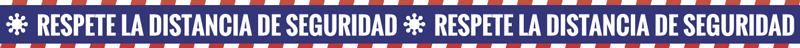 Vinilo respetar distancia de seguridad - TenVinilo