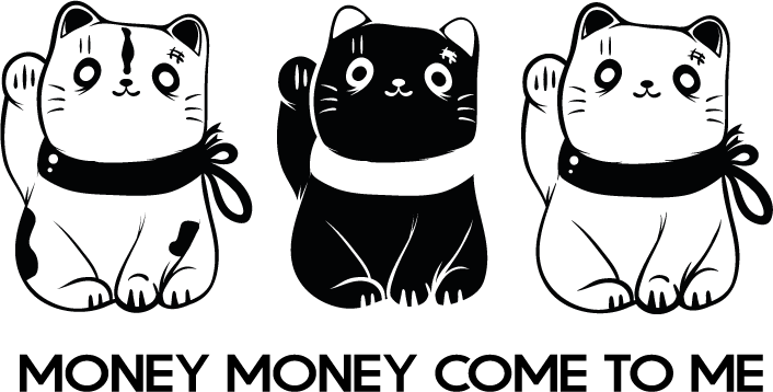 Money Money come to me Car Sticker - TenStickers