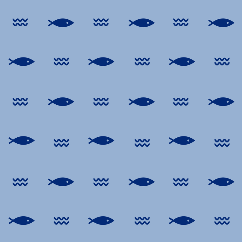 Minimalna nalepka pohištva z ribjim vzorcem - TenStickers